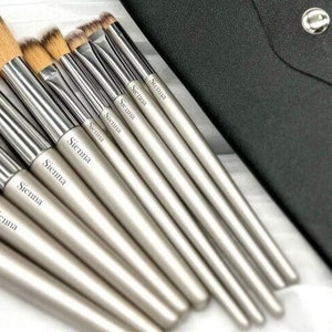 Personalised Makeup Brushes with your choice of carry case