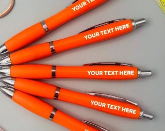 Any Text Word Phrase Personalised Pens - Custom Design