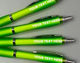 Any Text Word Phrase Personalised Pens - Custom Design