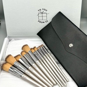 Personalised Makeup Brushes with your choice of carry case