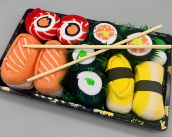 Sushi Socks Gift Set – Funny Novelty Food Socks Rolled Like Real Sushi