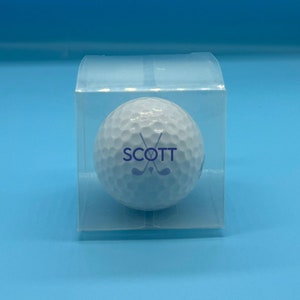 1 x Personalised Golf ball in clear gift box - Photo Birthday Father&#39;s Day