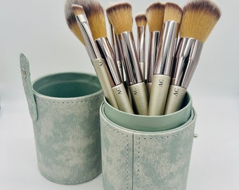 Personalised Makeup Brushes with your choice of carry case