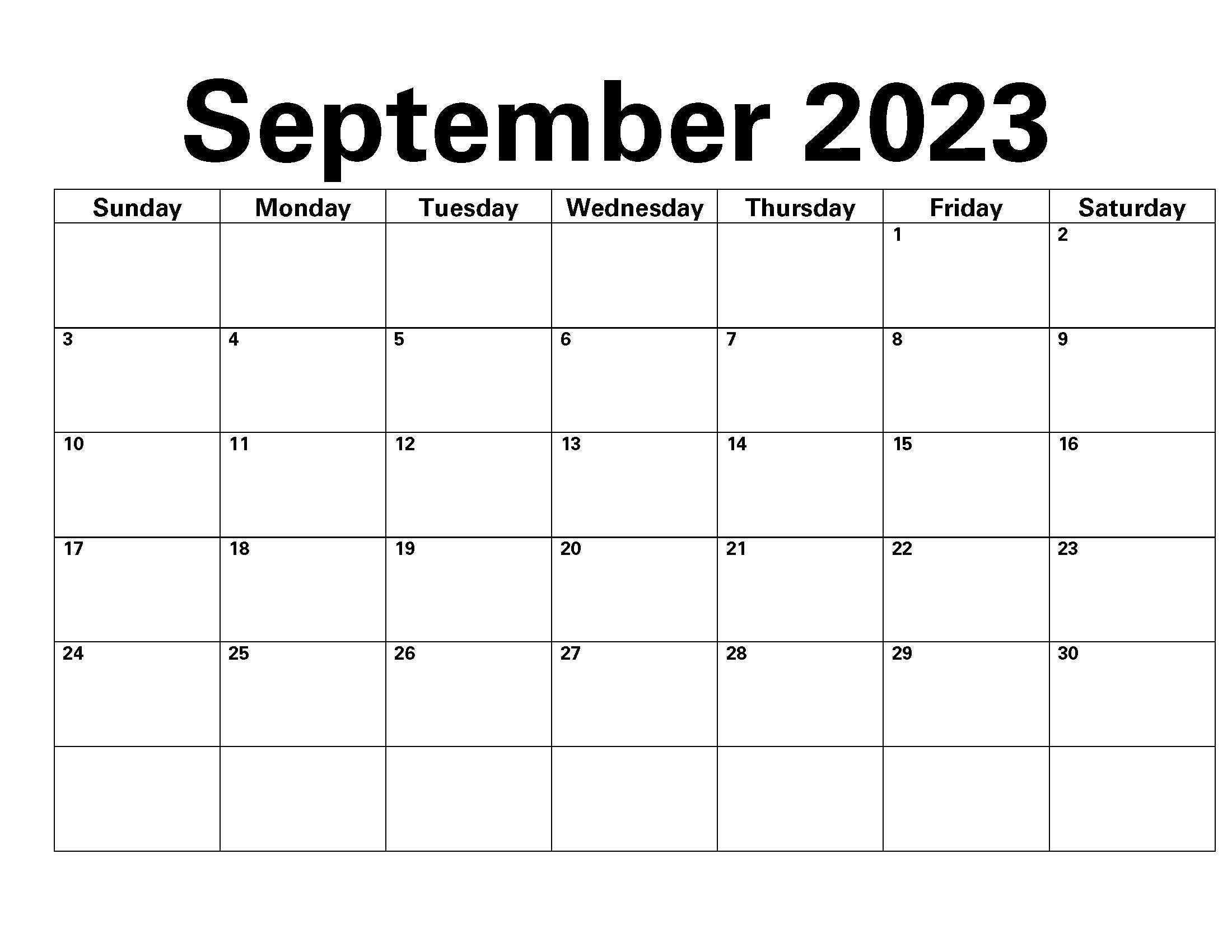 Full Calendar Year Calendar September 2023september 2024 Printable
