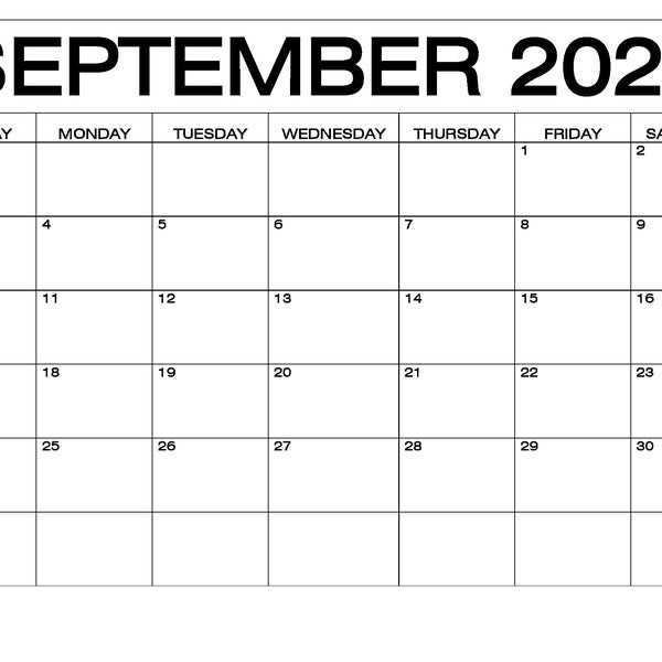 Fiscal School Year Calendar September 2023-September 2024 | Printable| Instant Downloadable | Lined Calendar