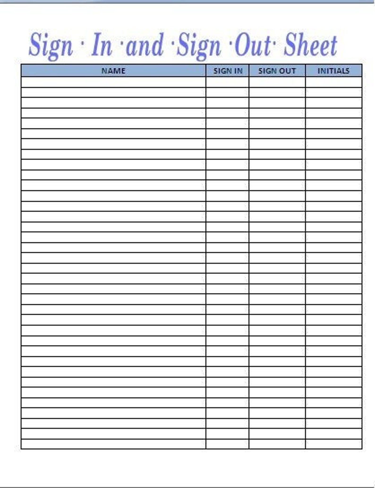 Sign Out Sheet Printable Printable Free Templates Sign Out Sheet Printable Printable Free Templates