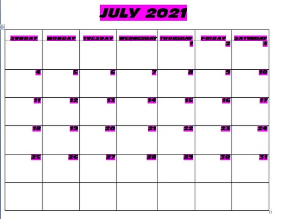 fiscal school year calendar july 2021 june 2022 printable etsy