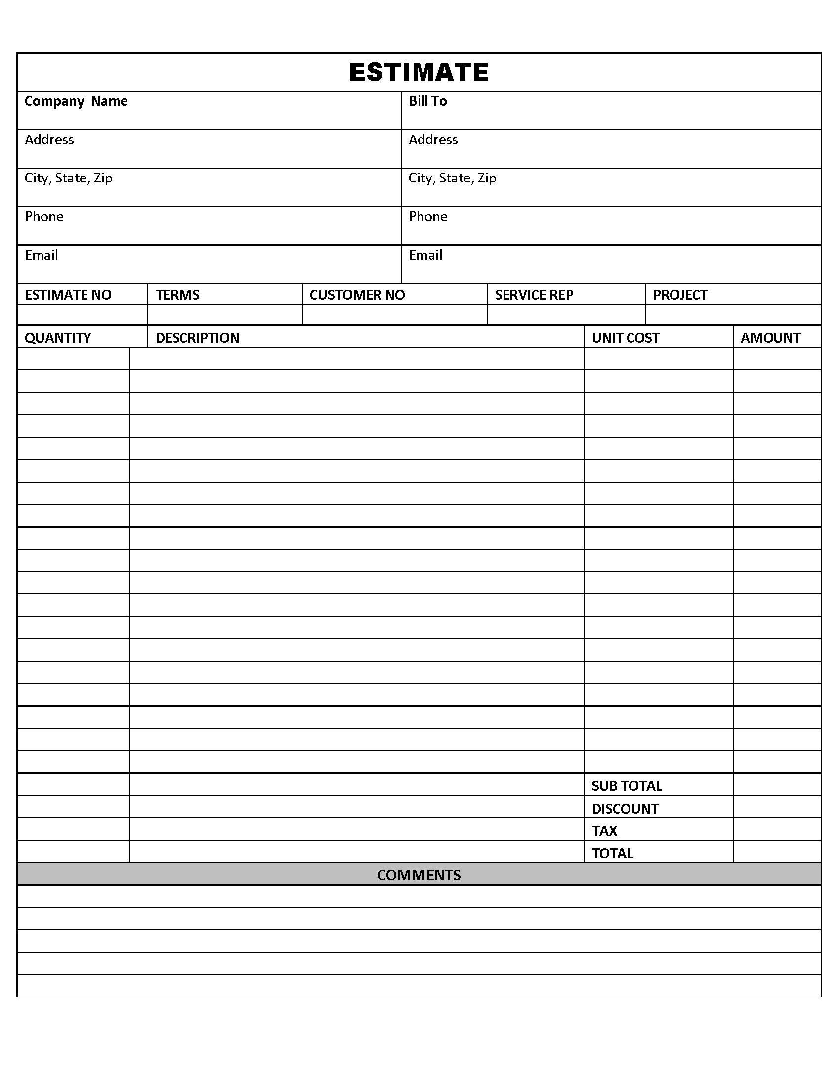 Estimate invoice Carbonless Template gray Top Business Custom Invoice Estimate invoice Carbonless Template gray Top Business Custom Invoice