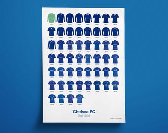 Chelsea FC - Shirt History Print