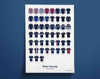 Ross County FC - Camiseta con estampado histórico