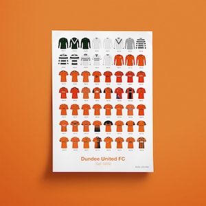 Dundee United FC - Shirt History Print
