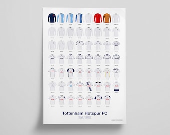 Tottenham Hotspur - Shirt History Print