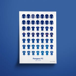 Rangers FC - Shirt History Print