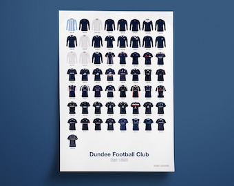 Dundee FC - Shirt History Print