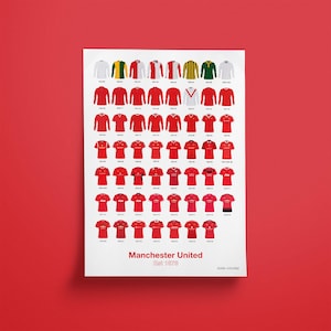 Manchester United - Shirt History Print