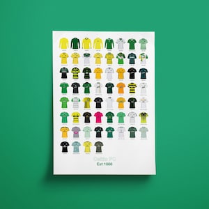 Celtic Football Club - Alternate Shirt History Print