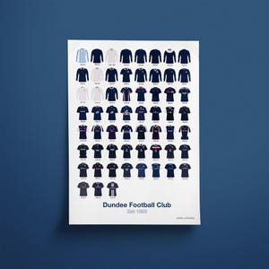 Dundee FC - Shirt History Print