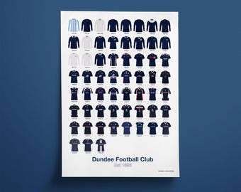Dundee FC - Shirt History Print