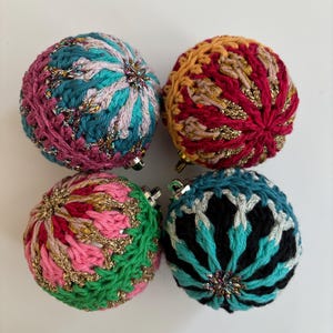 Crochet Snowflake Christmas Bauble PDF Pattern