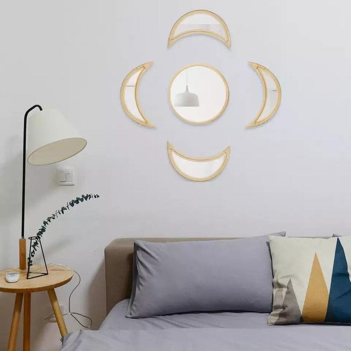 5 Moon phase wall mirrors Etsy