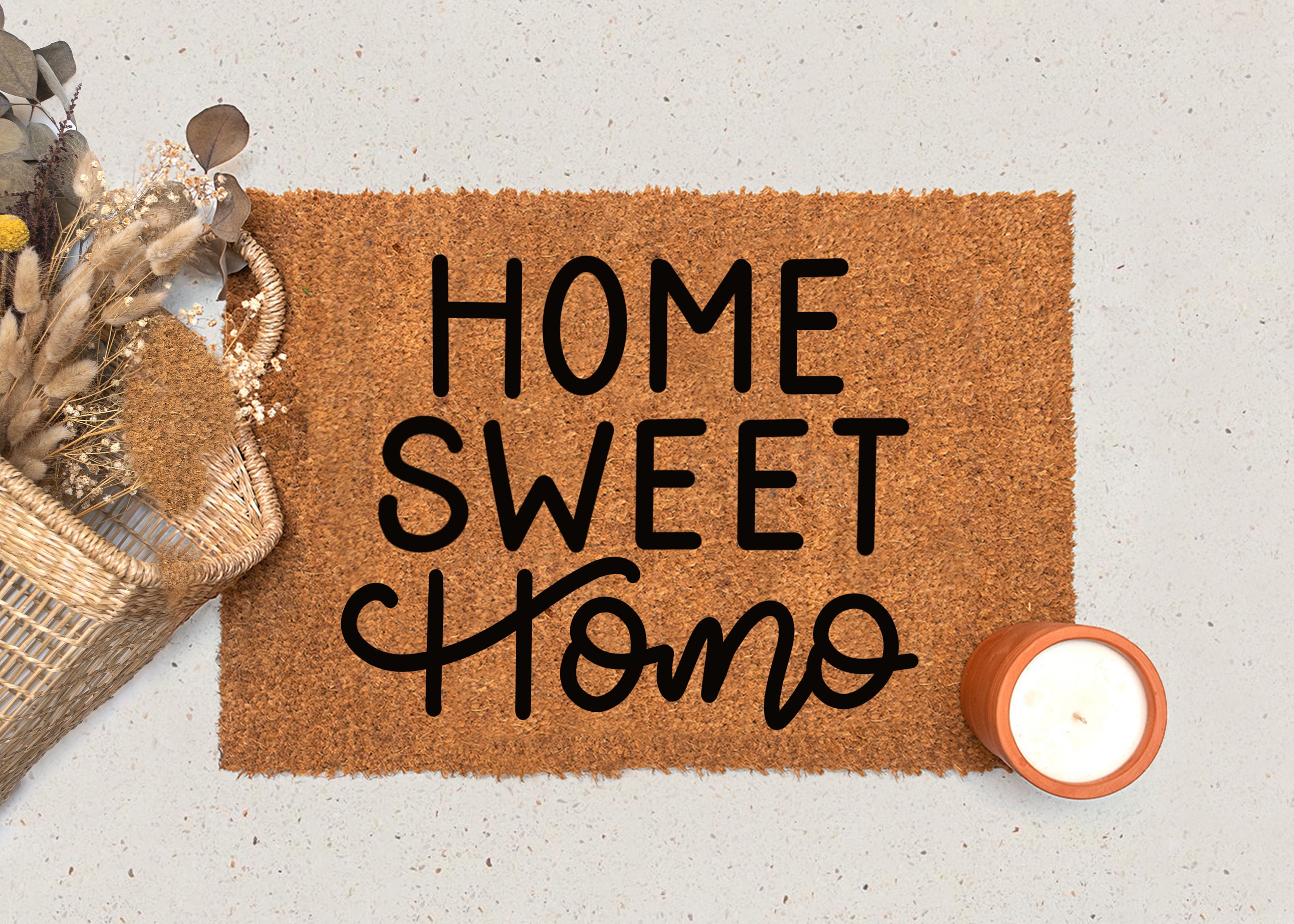 Home Sweet Homo Funny Doormat
