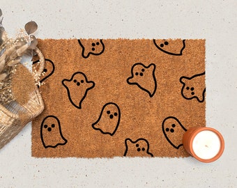 Ghost Door Mat | Welcome Mat | Ghost Door Mat | Halloween Door Mat | Fall Decor | Boos