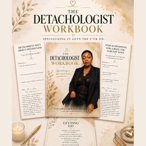 The Detachologist Self Worth Emotional Healing Personal Growth Workbook PDF Fillable Printable Journal
