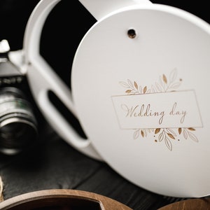 Personalized wedding box with wooden USB Wedding photo box Engraved box for photographers Memory Box photo packaging image 5