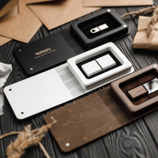 Boîte USB gravée avec "cristal"/ clé USB en bois | Boîte en bois personnalisée pour USB | Boîte personnalisée avec logo | boîte de mariage | Boîte souvenir