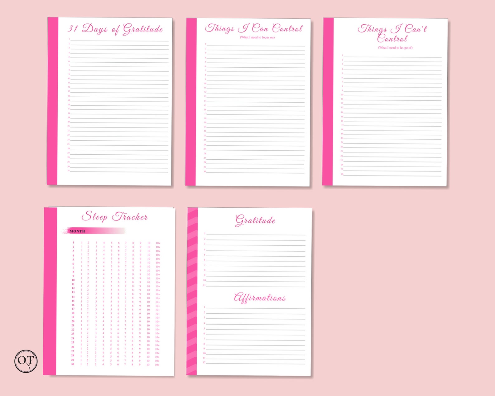 Editable Self Care Journal Canva Commercial Use Canva | Etsy