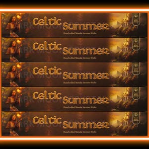 Celtic Summer Incense Sticks (15 gram pack), Premium Incense Sticks, Ritual Incense, Exotic Incense, Aromatherapy, Spiritual Incense