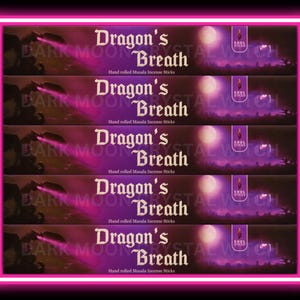 Dragon&#39;s Breath Incense Sticks (15 gram pack), Premium Incense Sticks, Ritual Incense, Exotic Incense Sticks, Dragon&#39;s Breath Soul Sticks