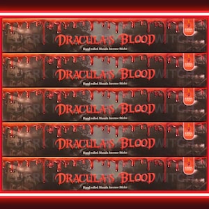 Dracula&#39;s Blood Incense Sticks (15 gram pack), Premium Incense Sticks, Ritual Incense, Exotic Incense Sticks, Dracula&#39;s Blood Incense