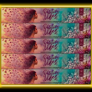 Positive Vibes Incense Sticks (15 gram pack), Premium Incense Sticks, Ritual Incense, Cleansing Incense Sticks, Positive Vibes Incense
