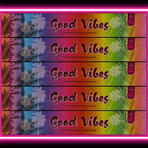 Good Vibes Incense Sticks (15 gram pack), Premium Incense Sticks, Ritual Incense, Exotic Incense Sticks, Aromatherapy, Good Vibes Incense