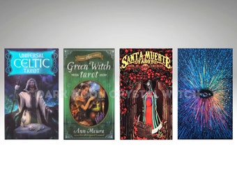 Assorted Tarot Card Decks, Green Witch, Celtic, Santa Muerte & More
