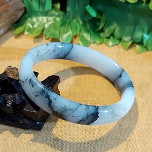 Natural Stone Bangle Etsy
