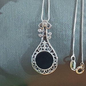 DJade-New Certified 925S Black Green Natural Grade A Burma Jadeite Jade Necklace墨翠 Best Gift