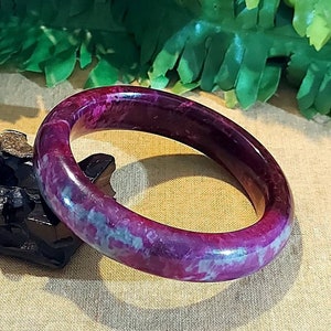 DJade-New 60mm Natural Beautiful Red Plum Blossom Jade Crystal Bangle Best Gift