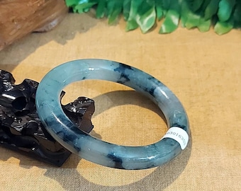 Djade-new 56mm Certified Natural Green A Grade Jadeite Jade Bangle
