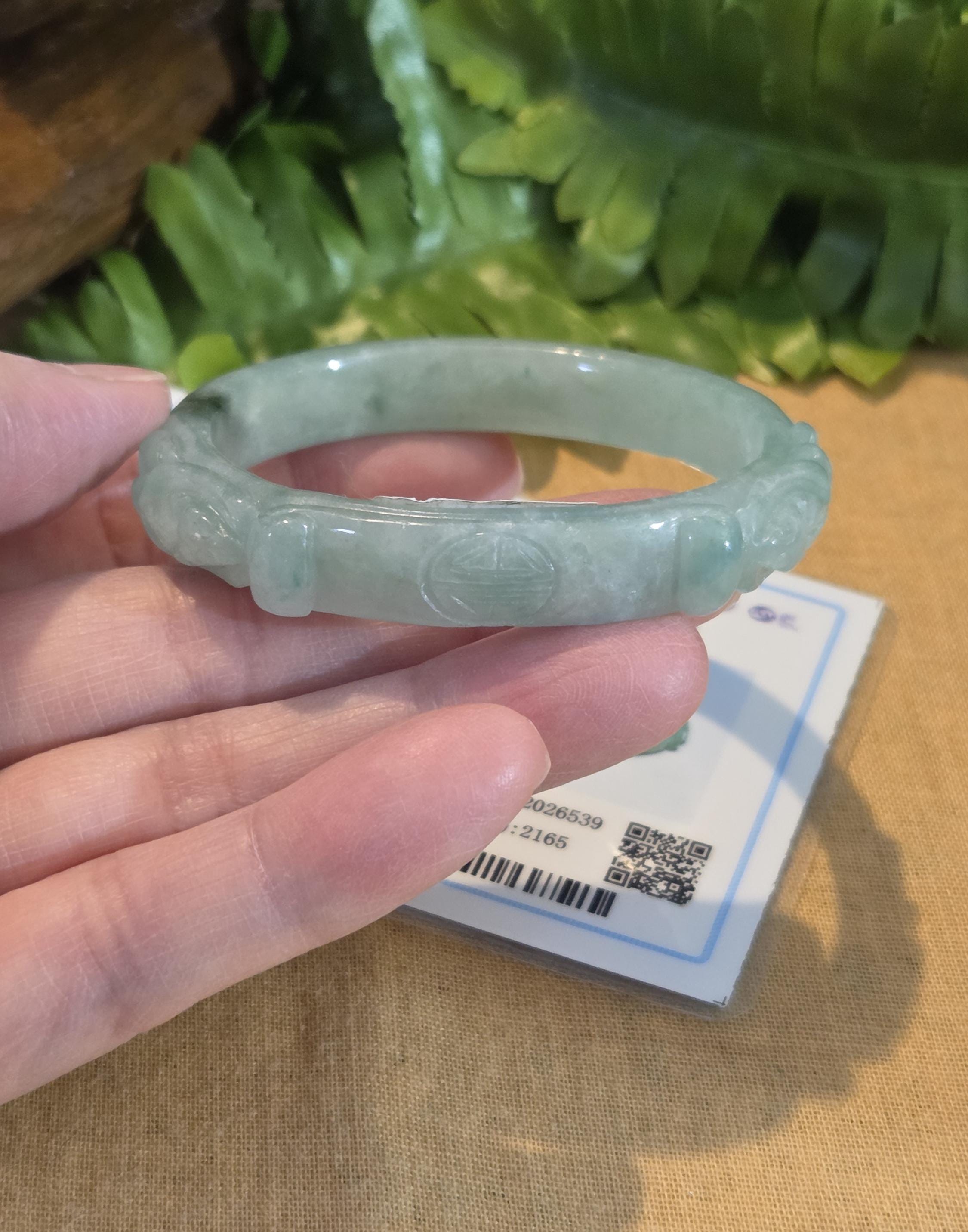 Djade-new 53mm X 46mm Certified Natural Green A Jade Jadeite