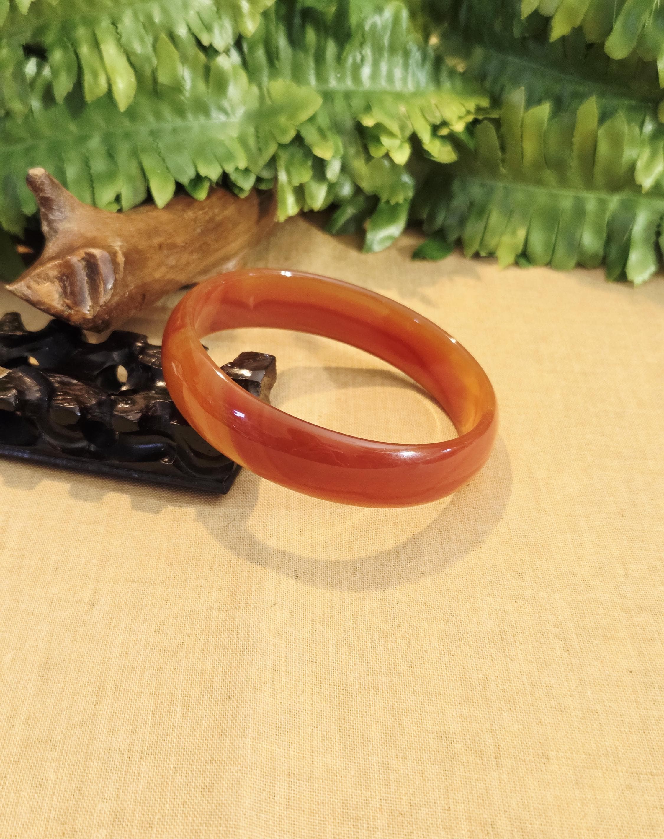 DJade-新品 69mm 美しい天然赤瑪瑙翡翠バングル 最高の贈り物 - Etsy 日本