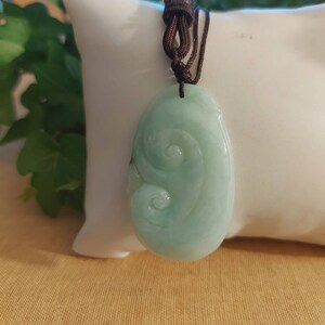 DJade-Certified Natural Green Grade A Jadeite Jade Pendant Best Gift
