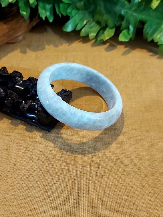 DJade-新品 56 mm 天然の美しいブルーセレスタイトクリスタル宝石 