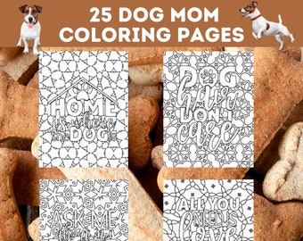 Download Dog Coloring Book Etsy