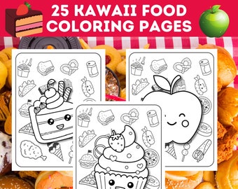 food coloring pages etsy