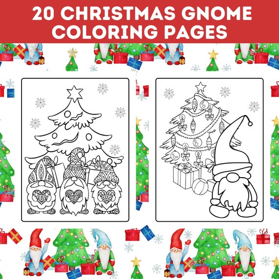 20 Christmas Gnome Coloring Pages for Kids Christmas Kids