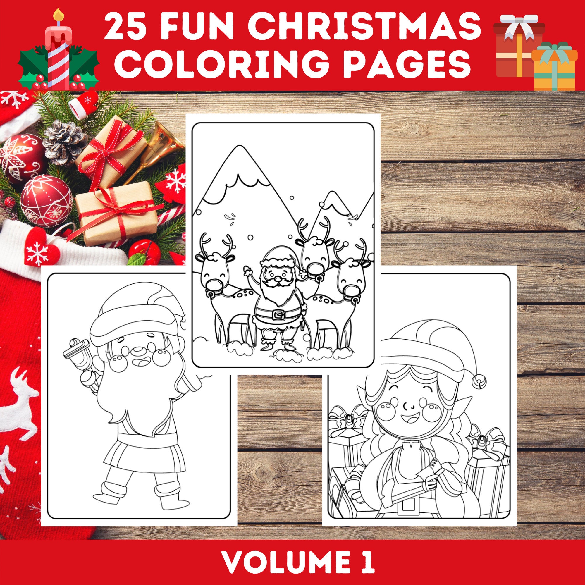 25-fun-christmas-coloring-pages-bundle-vol-1-santa-claus-mrs-claus-xmas-kids-printable-christmas-kids-coloring-book-instant-download-etsy
