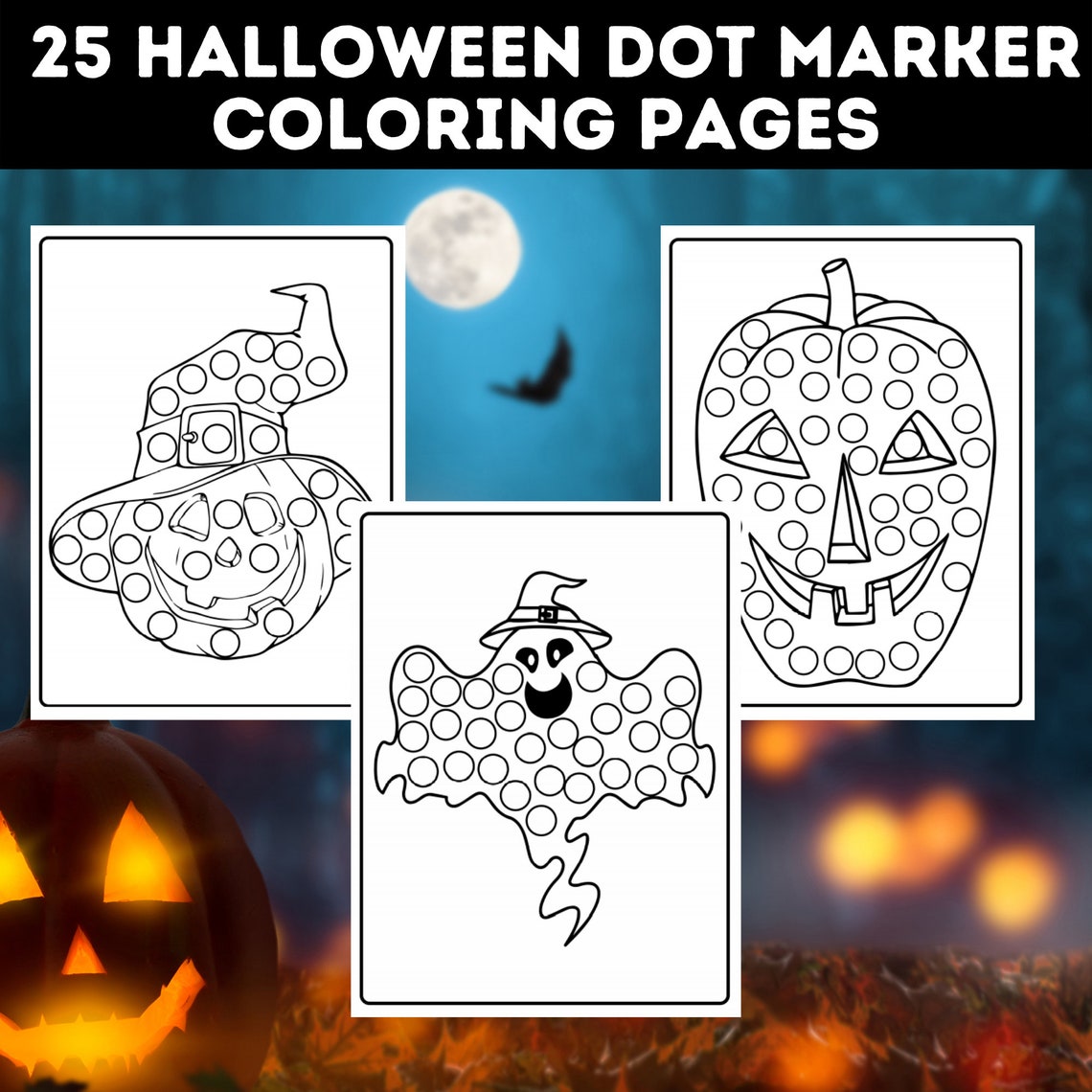 Halloween Dot Marker Printables Printable Templates