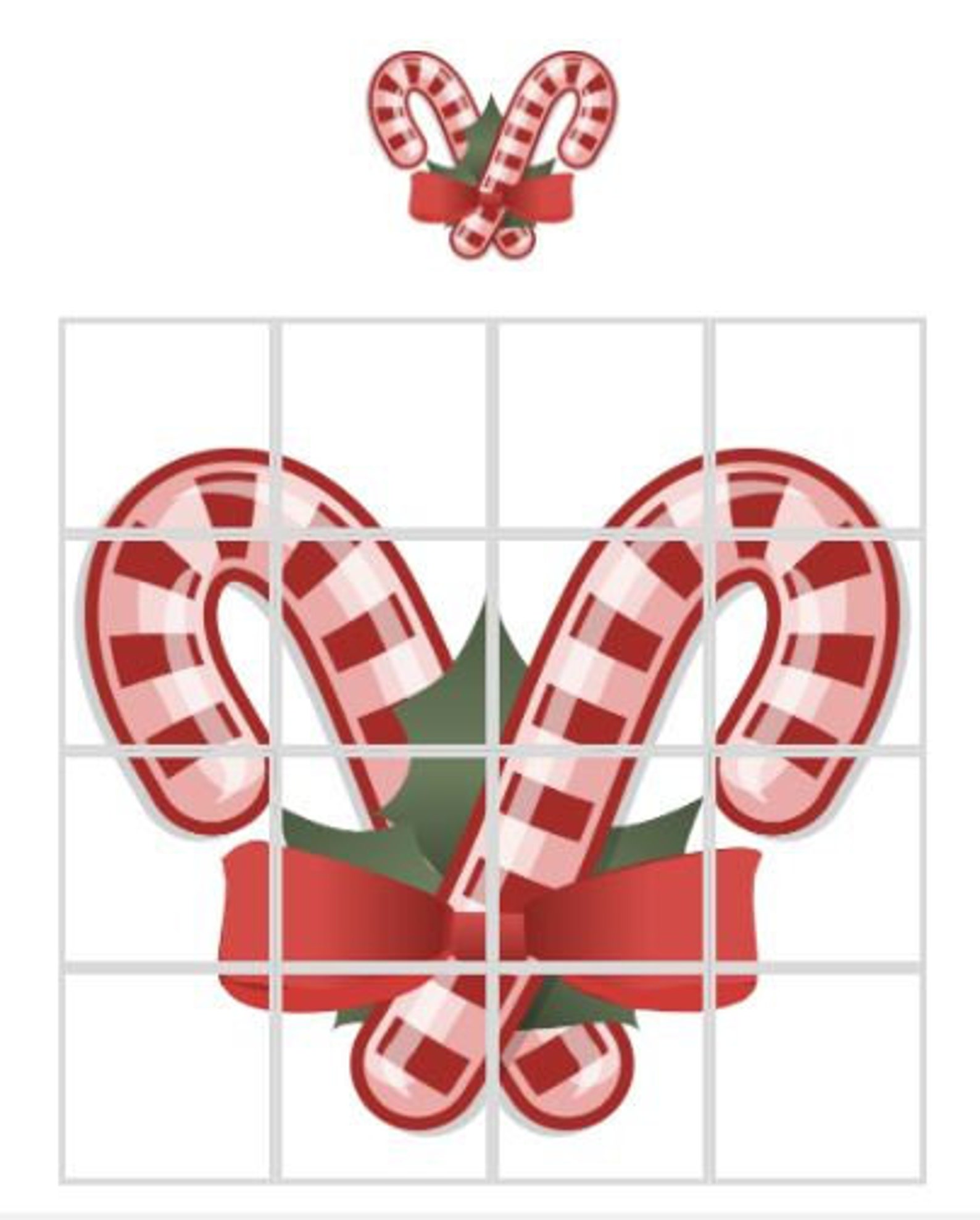 Candy Cane Puzzle Printable